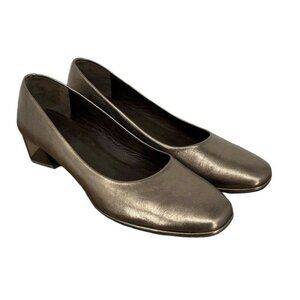 Coclico Women's Leather Metallic Heels Pumps Shoes   37.5 Made in Spain